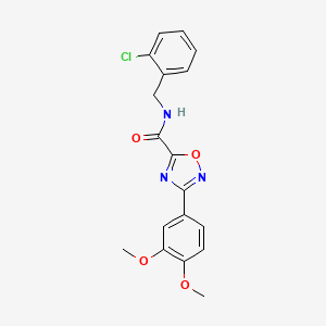 N-(2-chlorobenzyl)-3-(3,4-dimethoxyphenyl)-1,2,4-oxadiazole-5-carboxamide