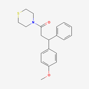 4-[3-(4-methoxyphenyl)-3-phenylpropanoyl]thiomorpholine