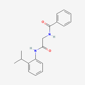 N-{2-[(2-isopropylphenyl)amino]-2-oxoethyl}benzamide