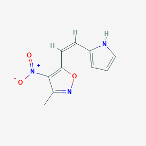 molecular formula C10H9N3O3 B5993866 3-methyl-4-nitro-5-[2-(1H-pyrrol-2-yl)vinyl]isoxazole 