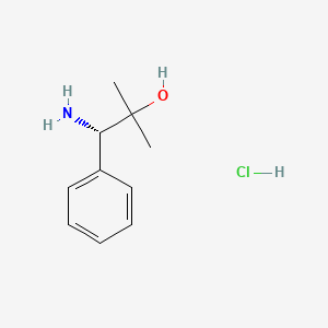 molecular formula C10H16ClNO B599389 (s)-1-氨基-2-甲基-1-苯基丙醇盐酸盐 CAS No. 168297-77-6
