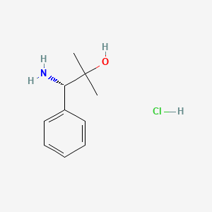 molecular formula C10H16ClNO B599389 (s)-1-Amino-2-methyl-1-phenylpropan-2-ol hydrochloride CAS No. 168297-77-6