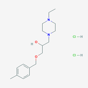 1-(4-Ethylpiperazin-1-yl)-3-[(4-methylphenyl)methoxy]propan-2-ol;dihydrochloride