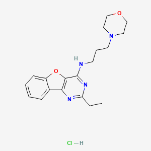 2-ethyl-N-(3-morpholin-4-ylpropyl)[1]benzofuro[3,2-d]pyrimidin-4-amine hydrochloride