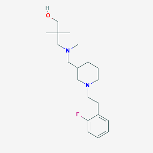 3-[({1-[2-(2-fluorophenyl)ethyl]-3-piperidinyl}methyl)(methyl)amino]-2,2-dimethyl-1-propanol