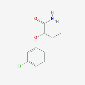 2-(3-chlorophenoxy)butanamide