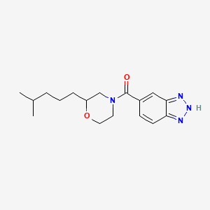 5-{[2-(4-methylpentyl)-4-morpholinyl]carbonyl}-1H-1,2,3-benzotriazole