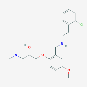 1-[2-[[2-(2-Chlorophenyl)ethylamino]methyl]-4-methoxyphenoxy]-3-(dimethylamino)propan-2-ol