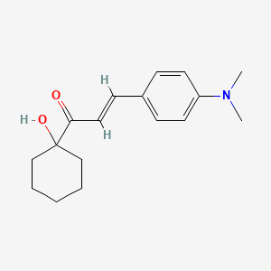 molecular formula C17H23NO2 B5994048 (E)-3-[4-(DIMETHYLAMINO)PHENYL]-1-(1-HYDROXYCYCLOHEXYL)-2-PROPEN-1-ONE 