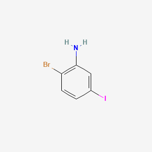 molecular formula C6H5BrIN B599406 2-溴-5-碘苯胺 CAS No. 111721-74-5
