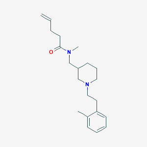 N-methyl-N-({1-[2-(2-methylphenyl)ethyl]-3-piperidinyl}methyl)-4-pentenamide