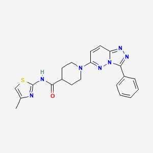 N-(4-methyl-1,3-thiazol-2-yl)-1-(3-phenyl[1,2,4]triazolo[4,3-b]pyridazin-6-yl)-4-piperidinecarboxamide