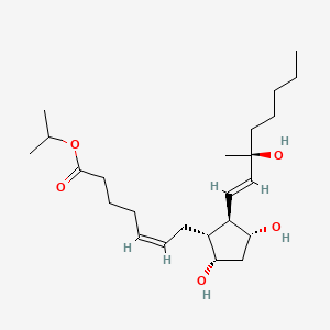 molecular formula C24H42O5 B599407 15(S)-15-Methyl prostaglandin F2alpha isopropyl ester CAS No. 157283-72-2