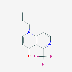 molecular formula C12H11F3N2O B5994078 1-PROPYL-5-(TRIFLUOROMETHYL)[1,6]NAPHTHYRIDIN-4(1H)-ONE 