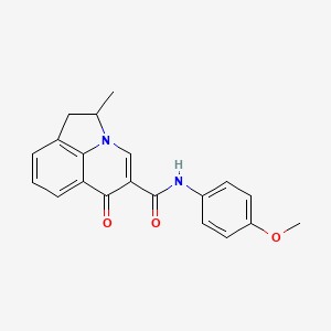 molecular formula C20H18N2O3 B5994098 N-(4-methoxyphenyl)-2-methyl-6-oxo-1,2-dihydro-6H-pyrrolo[3,2,1-ij]quinoline-5-carboxamide 