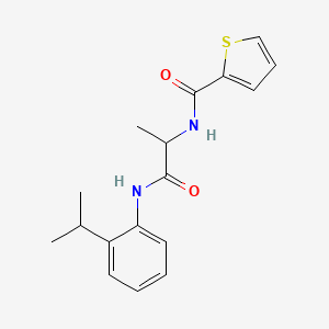 N-{2-[(2-isopropylphenyl)amino]-1-methyl-2-oxoethyl}-2-thiophenecarboxamide