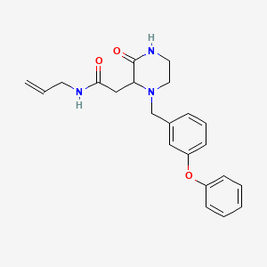 N-allyl-2-[3-oxo-1-(3-phenoxybenzyl)-2-piperazinyl]acetamide