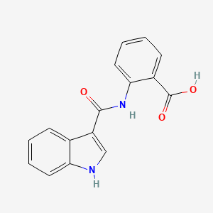 molecular formula C16H12N2O3 B599414 2-(1H-Indole-3-carboxamido)benzoic acid CAS No. 171817-95-1