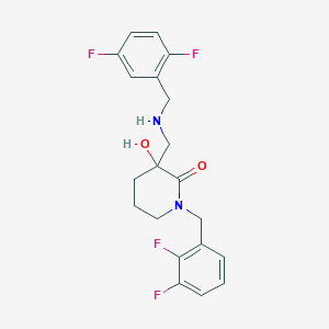 1-(2,3-difluorobenzyl)-3-{[(2,5-difluorobenzyl)amino]methyl}-3-hydroxy-2-piperidinone