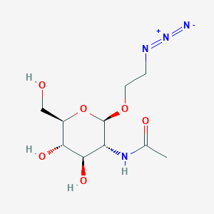 molecular formula C10H18N4O6 B599417 2-Azidoethyl 2-Acetamido-2-deoxy-beta-D-glucopyranoside CAS No. 142072-12-6