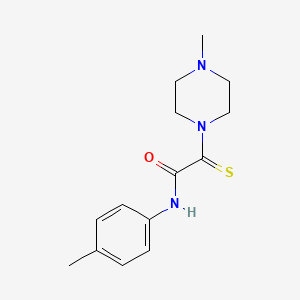 N-(4-methylphenyl)-2-(4-methyl-1-piperazinyl)-2-thioxoacetamide