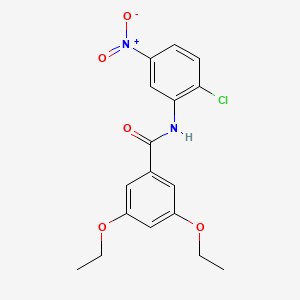 molecular formula C17H17ClN2O5 B5994191 N-(2-chloro-5-nitrophenyl)-3,5-diethoxybenzamide 