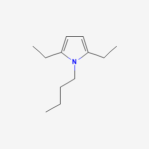 molecular formula C12H21N B599421 2,5-Diethyl-1-butylpyrrole CAS No. 123147-21-7