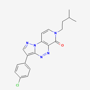 3-(4-chlorophenyl)-7-(3-methylbutyl)pyrazolo[5,1-c]pyrido[4,3-e][1,2,4]triazin-6(7H)-one