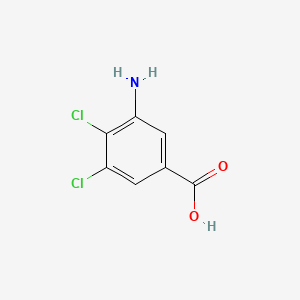 molecular formula C7H5Cl2NO2 B599425 3-Amino-4,5-dichlorobenzoic acid CAS No. 50917-30-1