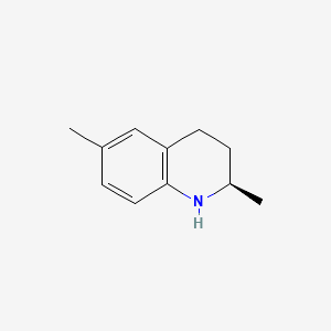 molecular formula C11H15N B599426 (R)-2,6-Dimethyl-1,2,3,4-tetrahydroquinoline CAS No. 161745-33-1