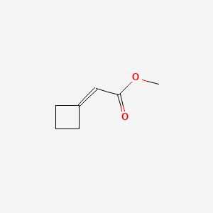 molecular formula C7H10O2 B599428 2-环丁基亚甲基乙酸甲酯 CAS No. 143140-39-0