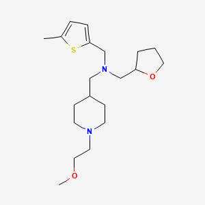 1-[1-(2-methoxyethyl)-4-piperidinyl]-N-[(5-methyl-2-thienyl)methyl]-N-(tetrahydro-2-furanylmethyl)methanamine