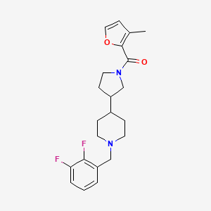 1-(2,3-difluorobenzyl)-4-[1-(3-methyl-2-furoyl)-3-pyrrolidinyl]piperidine