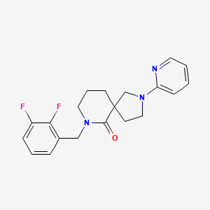 7-(2,3-difluorobenzyl)-2-(2-pyridinyl)-2,7-diazaspiro[4.5]decan-6-one