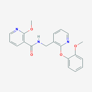 molecular formula C20H19N3O4 B5994437 2-methoxy-N-{[2-(2-methoxyphenoxy)-3-pyridinyl]methyl}nicotinamide 