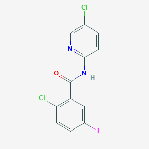 2-chloro-N-(5-chloro-2-pyridinyl)-5-iodobenzamide