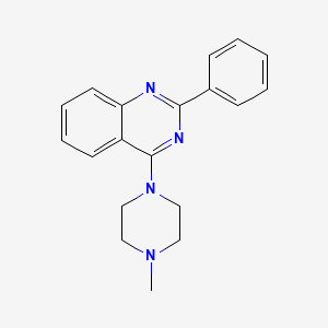 molecular formula C19H20N4 B5994473 4-(4-methyl-1-piperazinyl)-2-phenylquinazoline CAS No. 143871-26-5