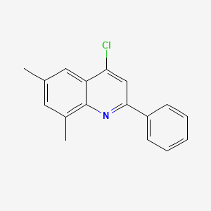 molecular formula C17H14ClN B599449 4-氯-6,8-二甲基-2-苯基喹啉 CAS No. 101602-31-7