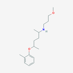 molecular formula C17H29NO2 B5994493 (3-methoxypropyl)[1-methyl-4-(2-methylphenoxy)pentyl]amine 