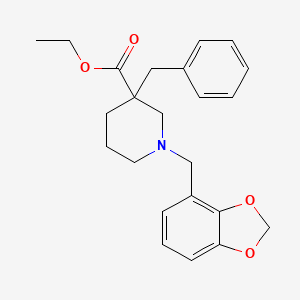 ethyl 1-(1,3-benzodioxol-4-ylmethyl)-3-benzyl-3-piperidinecarboxylate