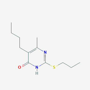 5-butyl-6-methyl-2-(propylthio)-4-pyrimidinol