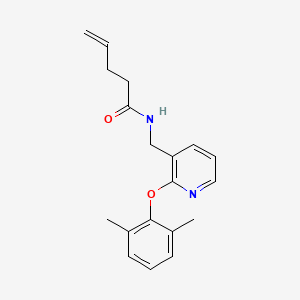 molecular formula C19H22N2O2 B5994551 N-{[2-(2,6-dimethylphenoxy)-3-pyridinyl]methyl}-4-pentenamide 