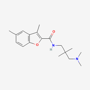 N-[3-(dimethylamino)-2,2-dimethylpropyl]-3,5-dimethyl-1-benzofuran-2-carboxamide