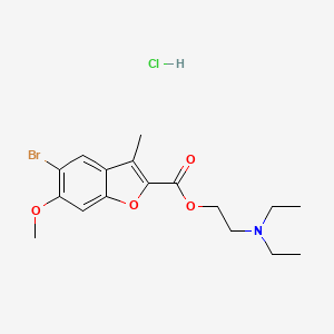 2-(diethylamino)ethyl 5-bromo-6-methoxy-3-methyl-1-benzofuran-2-carboxylate hydrochloride