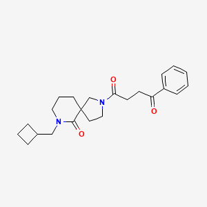 7-(cyclobutylmethyl)-2-(4-oxo-4-phenylbutanoyl)-2,7-diazaspiro[4.5]decan-6-one