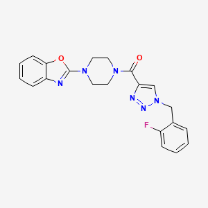 2-(4-{[1-(2-fluorobenzyl)-1H-1,2,3-triazol-4-yl]carbonyl}-1-piperazinyl)-1,3-benzoxazole