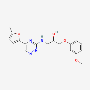 1-(3-methoxyphenoxy)-3-{[5-(5-methyl-2-furyl)-1,2,4-triazin-3-yl]amino}-2-propanol