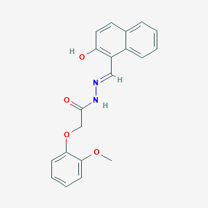 N'-[(2-hydroxy-1-naphthyl)methylene]-2-(2-methoxyphenoxy)acetohydrazide