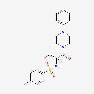 4-Methyl-N~1~-{2-methyl-1-[(4-phenylpiperazino)carbonyl]propyl}-1-benzenesulfonamide