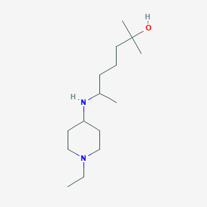 6-[(1-ethyl-4-piperidinyl)amino]-2-methyl-2-heptanol